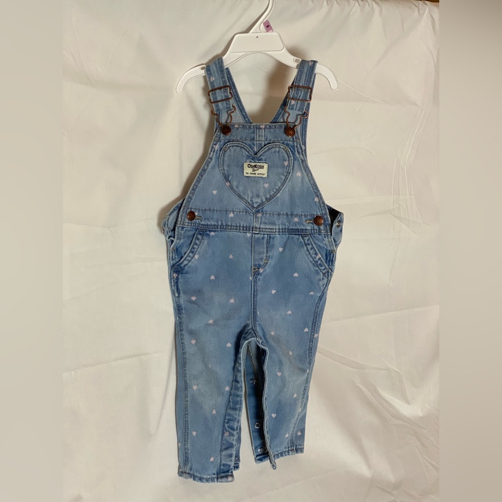 OshKosh B'gosh Blue Heart Overalls